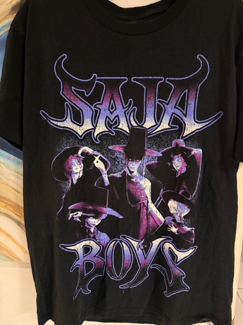 K-Pop Demon Hunters Black 'Saja Boys' Graphic Tee -